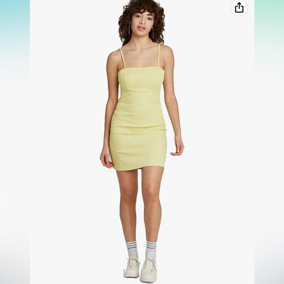 wild fable Dresses & Skirts - NWT Wild Fable Bodycon Yellow Green Mini Dress. Size Small